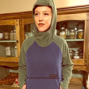 Melanzana hoodie. Made in Leadville, Colorado